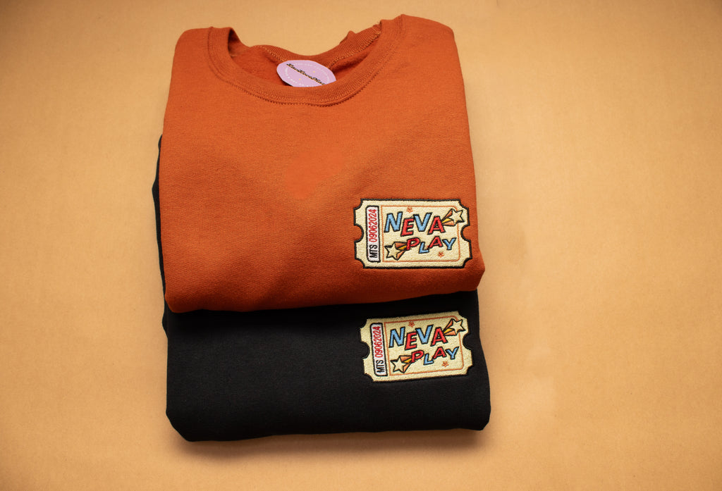 Megan & RM ‘NEVA PLAY’ Pocket Embroidered Sweatshirt