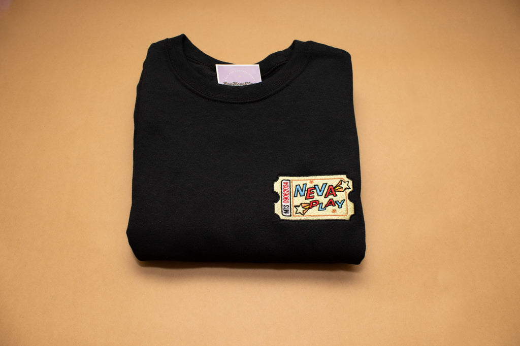 Megan & RM ‘NEVA PLAY’ Pocket Embroidered Sweatshirt