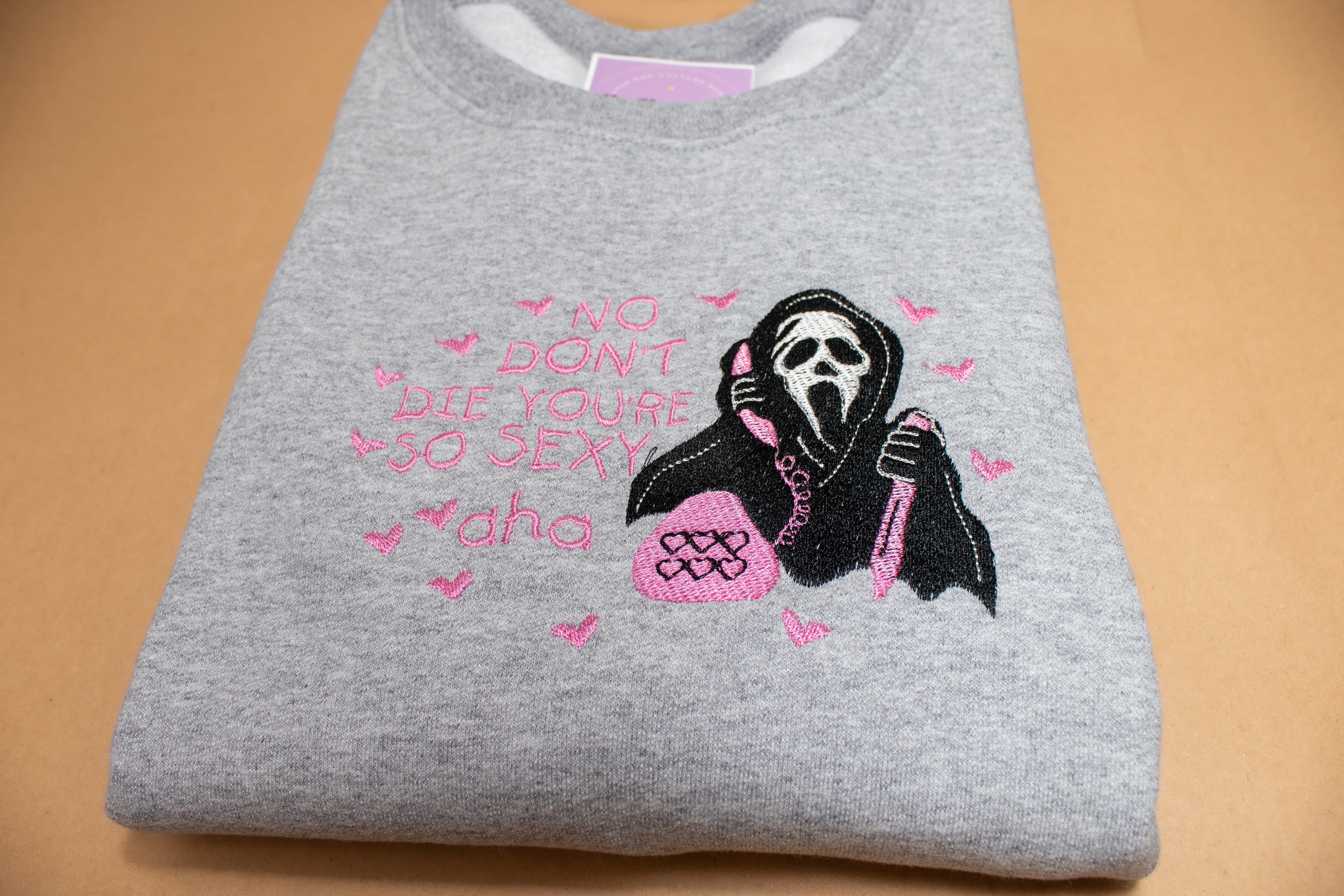Ghost Face 'Don't Die' Embroidered Sweatshirt