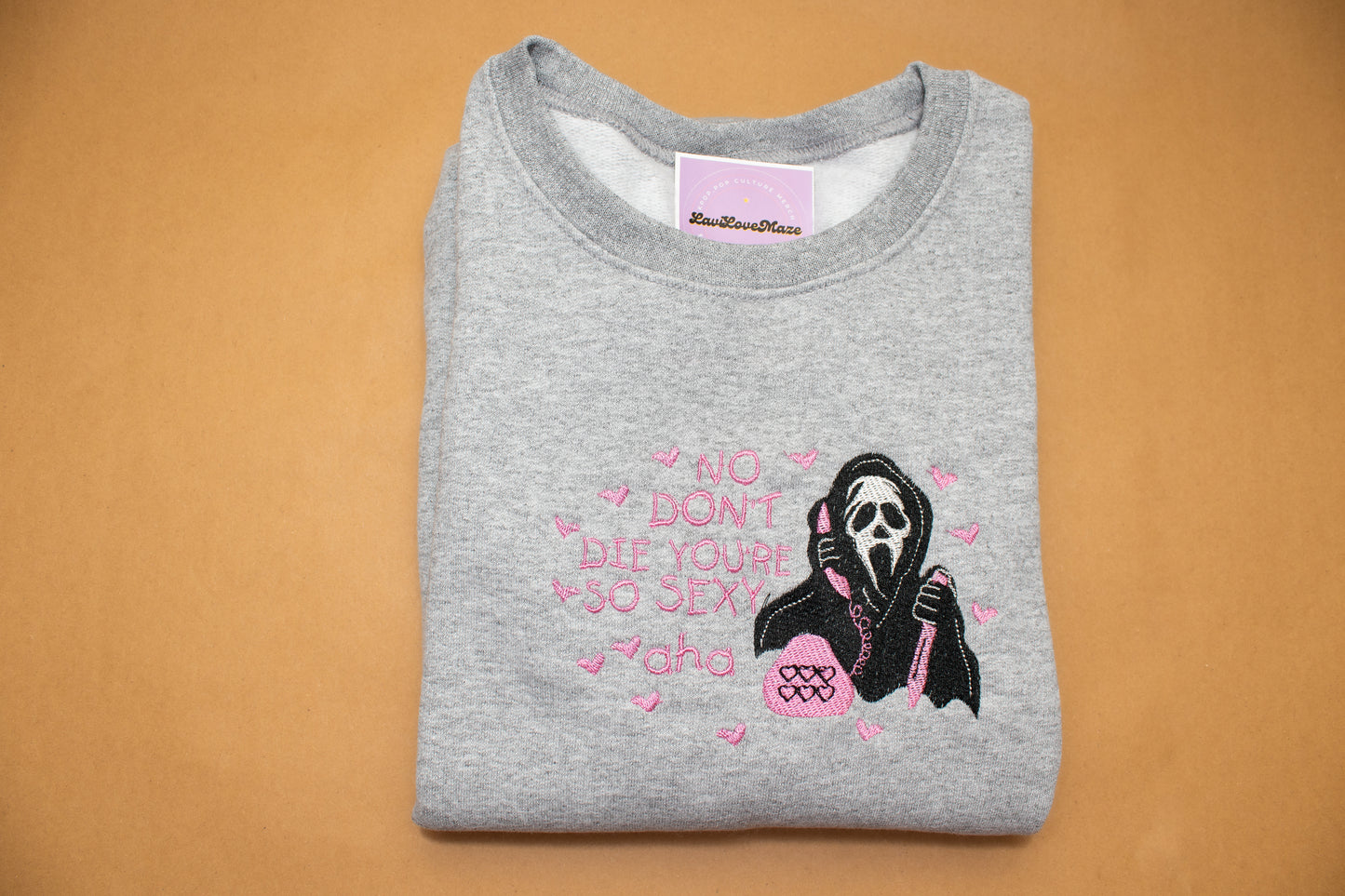 Ghost Face 'Don't Die' Embroidered Sweatshirt