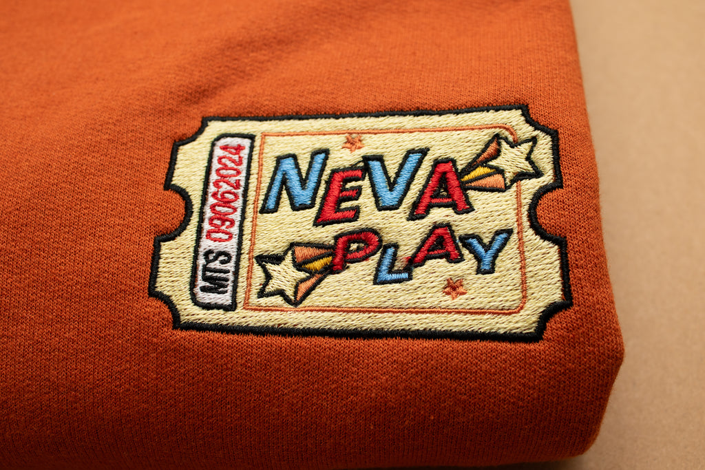 Megan & RM ‘NEVA PLAY’ Pocket Embroidered Sweatshirt